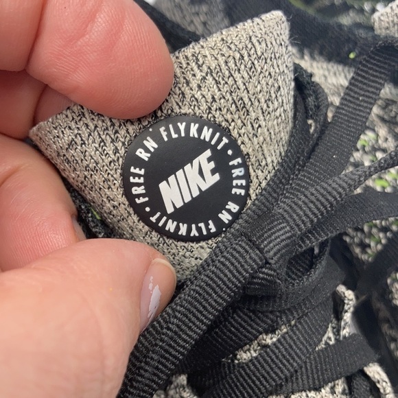 Nike Free Run sneakers black gray white size 8.5 - Picture 5 of 10